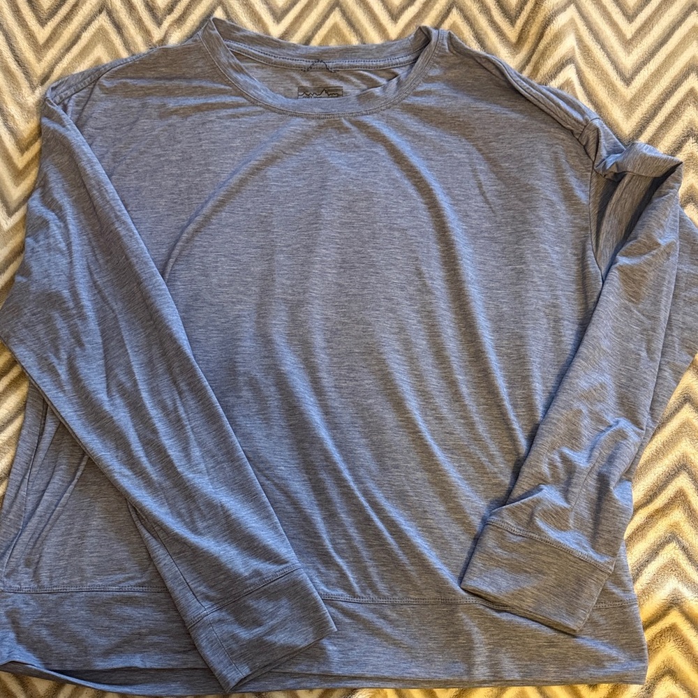 Patagonia Women’s Long-Sleeve Crewneck Shirt - Heather Blue